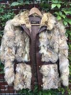 Vintage seventies bontjas Pelterij Elger Den Haag, Bruin, Elger, Ophalen of Verzenden, Maat 36 (S)