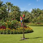 Beeld Tuinbeeld Bronzen papegaaien, 1,30 m Art. Nr.: 27533, Tuin en Terras, Tuinbeelden, Ophalen, Nieuw, Metaal