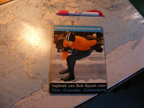 Schaatskampioenschappen 1968  Logboek van Bob Spaak voor Osl, Sport en Fitness, Schaatsen, Zo goed als nieuw, Overige typen, Verzenden