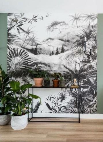 Eijffinger Vivid Tropical Charcoal Fotobehang beschikbaar voor biedingen
