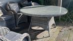 Ronde Tuintafel Rotan Look (excl. stoelen), Tuin en Terras, Tuinsets en Loungesets, Ophalen, 4 zitplaatsen, Gebruikt, Eettafel