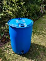 Ton 200 liter met kraantje en tuinslangaansluiting, Tuin en Terras, Regentonnen, Ophalen, Kunststof, Gebruikt, Met kraantje