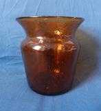 Amber glazen vaas luchtbellen Kosta Boda Erik Höglund h 18,1, Ophalen of Verzenden