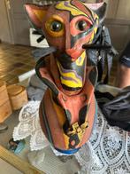 Poezen beeld van aardewerk gemaakt, Antiek en Kunst, Antiek | Keramiek en Aardewerk, Ophalen