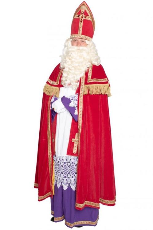 Sint kostuum polyeterfluweel, Diversen, Sinterklaas, Nieuw, Ophalen of Verzenden