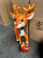 Kerst Rendier Beeld met Cadeau, Ophalen of Verzenden, Zo goed als nieuw, Dier