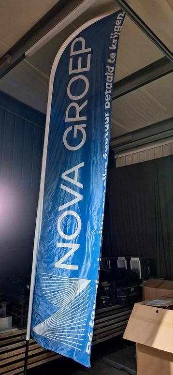 Beachvlag 4 meter NOVA GROEP beschikbaar voor biedingen