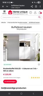 Buffetkast NIEUW doos geopend, maar nooit gebruikt, Ophalen, Eikenhout, Nieuw, 50 tot 100 cm