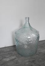 flesvaas zonder bloemen, Groen, Glas, Gebruikt, 50 tot 75 cm
