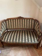 Bank en 2 stoeltjes Lodewijk XIV, Huis en Inrichting, Fauteuils, Ophalen, Hout, Gebruikt, Lodewijk XIV