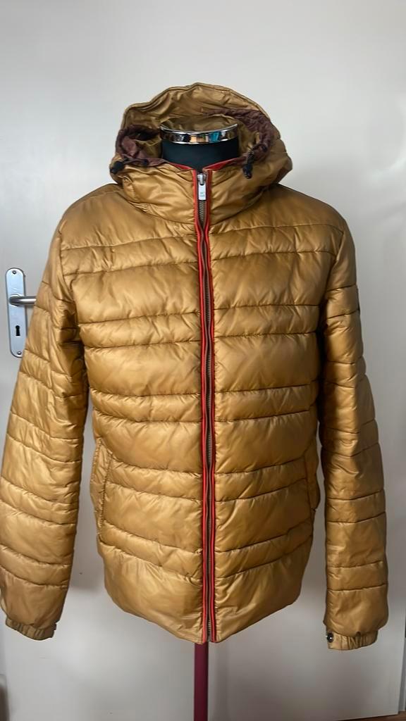 Scotch & soda heren winter jas maat M, Kleding | Heren, Jassen | Winter, Zo goed als nieuw, Geel, Ophalen of Verzenden