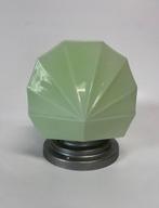 Schitterende luxe groene zeldzame plafondlamp Art Deco, Antiek en Kunst, Antiek | Lampen, Ophalen of Verzenden