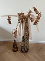 Boomstam decoratie met bloemen, pampas & verlichting, Ophalen, Nieuw
