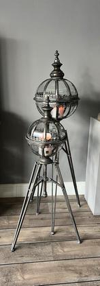 Windlichten set van 2  Mar10 collectie  150 & 115 cm hoog, 100 tot 150 cm, Ophalen of Verzenden, Zo goed als nieuw, Glas