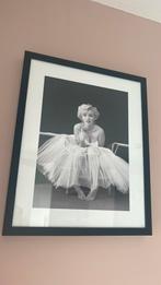 Marilyn Monroe foto in lijst, Ophalen of Verzenden, Zo goed als nieuw, Kaart, Foto of Prent