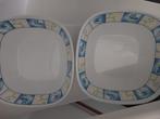 Twee mooie schalen voor op de camping, kamperen', Huis en Inrichting, Ophalen of Verzenden, Gebruikt, Rond, Overige materialen