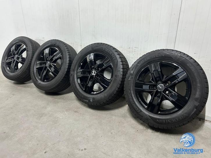 7mm! VW Crafter MAN TGE 17 inch zwarte velgen TPMS 5x120 All, Auto-onderdelen, Banden en Velgen, Banden en Velgen, All Season