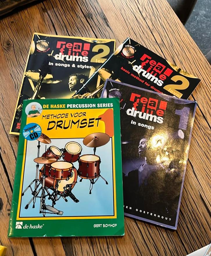Drummethode - real time drums, Muziek en Instrumenten, Bladmuziek, Gebruikt, Les of Cursus, Overige genres, Drums of Percussie
