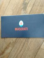 Maserati Folder 1973 - Ghibli & Mexico & indy, Maserati, Ophalen of Verzenden, Zo goed als nieuw, Overige merken