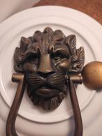 Gietijzeren Deurklopper Leeuw - Bronskleurig 20x12cm, Ophalen of Verzenden