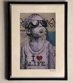 BANKSY : lithografie met certificaat, Antiek en Kunst, Ophalen of Verzenden