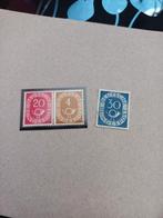 Duitsland Posthoorn - Paartje & Losse Zegel, Ophalen of Verzenden, Gestempeld