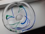 Fraaie Max Verboeket schaal met groen blauwe swirl  13 cm /, Ophalen of Verzenden