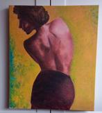 schilderij, Huis en Inrichting, Woonaccessoires | Schilderijen, Tekeningen en Foto's, Ophalen, Gebruikt, Schilderij, 75 cm of meer