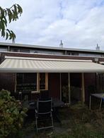 Uitval zonnescherm ca 5 meter breed 2.5 meter uitval, Tuin en Terras, Zonneschermen, Ophalen, Gebruikt, 450 cm of meer, Elektrisch