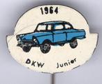 1964 DKW junior blauw op blik auto speldje ( A_240 ), Verzenden, Zo goed als nieuw, Transport, Speldje of Pin