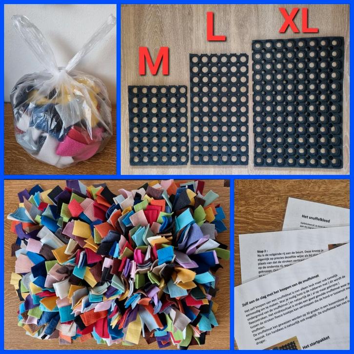 DIY honden snuffelmat pakket maat M, L of XL, Dieren en Toebehoren, Hondenspeelgoed, Nieuw, Intelligentiespeelgoed, Ophalen of Verzenden