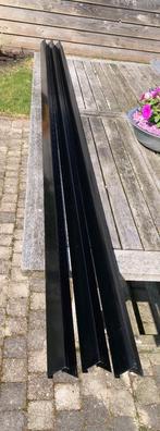Drie stuks zwarte Daktrim 250 cm lang 4,5 cm hoog, Ophalen, Zwart, Overige typen, Nieuw