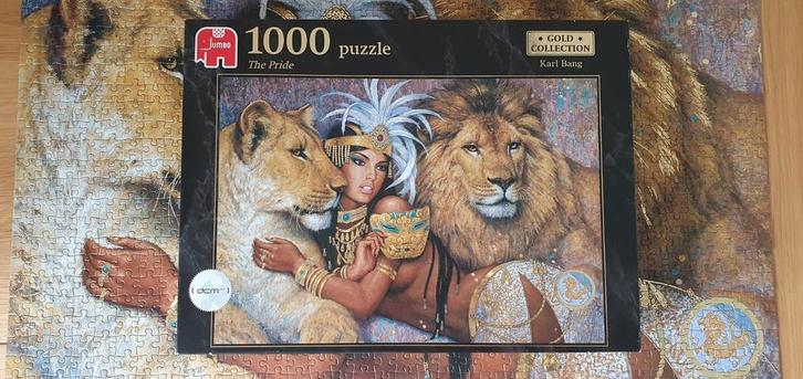 Jumbo puzzel 1000st - Karl Bang the gold collection, Hobby en Vrije tijd, Denksport en Puzzels, Zo goed als nieuw, Legpuzzel, 500 t/m 1500 stukjes