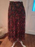 Plissé rok maat S zeer mooie print., Maat 38/40 (M), Zwart, Ophalen of Verzenden, Zo goed als nieuw
