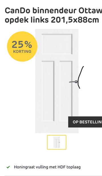 Cando opdekdeur 88 x 201,5 L beschikbaar voor biedingen