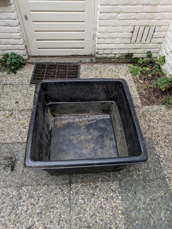 Heissner vijverbak PE vierkant 79x79x45, in prijs verlaagd!, Tuin en Terras, Vijvers, Gebruikt, Ophalen