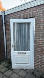 Achterdeur met glas, Doe-het-zelf en Verbouw, Deuren en Horren, Ophalen, Gebruikt, 200 tot 215 cm, Glas