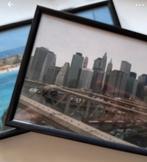 Zwarte fotolijstjes met glasplaat (2 stuks), Ophalen of Verzenden