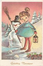 KERST SNEEUWPOP SNOEPJE VAN DE WEEK JAREN 60  KAART KJ753, Verzamelen, Ansichtkaarten | Themakaarten, Verzenden, 1960 tot 1980