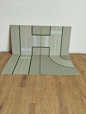 Vier Vintage LEGO wegplaten uit 1978.  beschikbaar voor biedingen