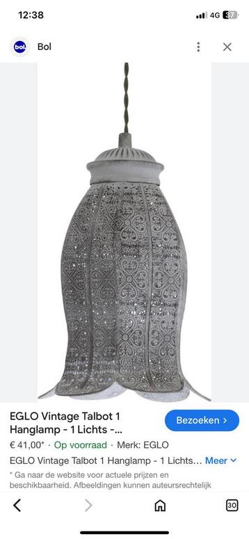 EGLO vintage hanglamp Talbot 1 beschikbaar voor biedingen