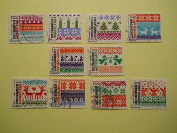 Nederland 2012 Decemberzegels serie Nvph3002-3011 gestempeld beschikbaar voor biedingen