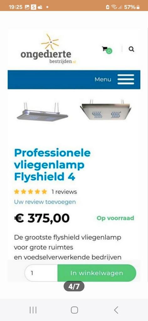 Tk 3 professionele vliegenlampen flyshields 4, Huis en Inrichting, Keuken | Keukenbenodigdheden, Ophalen of Verzenden