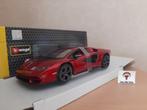 Lamborghini Countach LPI 800-4 Rood Metallic - Bburago 1:24, Hobby en Vrije tijd, Modelauto's | 1:24, Auto, Nieuw, Ophalen of Verzenden