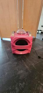 Roze Bluetooth muziekbox met discoverlichting., Ophalen of Verzenden, Zo goed als nieuw