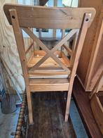 4 IKEA Stoelen met Kussentjes, Ophalen, Hout, Gebruikt, Bruin