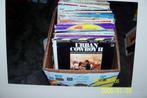doos met ongeveer 100  Filmmuziek en Soundtracks lp's, Ophalen, Gebruikt, 12 inch