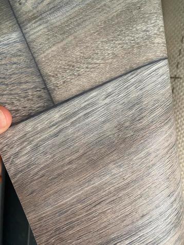 Vinyl vintage grijs eiken op 2 mtr breed beschikbaar voor biedingen