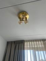 QAZQA ronde plafondlamp brons met fitting, Ophalen of Verzenden, Zo goed als nieuw