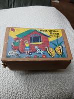 Oud vintage spaarpot compleet met doosje, Verzamelen, Blikken, Ophalen, Zo goed als nieuw, Overige